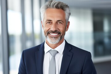 Fototapeta premium a business man smiling at the camera