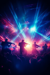 Music concert with light effects
