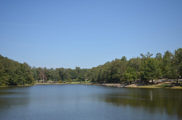 Fototapeta na wymiar Lake at Davidsonville State Park, Arkansas 