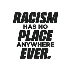 Racism, End Racism, Racism Text, Racism Poster, Vector Illustration Background