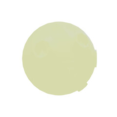 Moon 3d rendering, Transparet background.