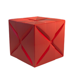 Red cubes, 3d render