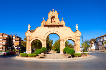 Fototapeta na wymiar Puerta de Estepa Gate in Antequera, Spain