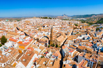 Fototapeta premium Saint Sebastian Parish Church in Antequera city, Spain