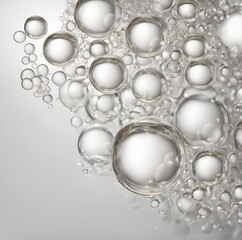 white background with boiling bubbles
