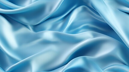 Obraz premium Dive into azure beauty. Waves of satin elegance. Perfect for grand designs.