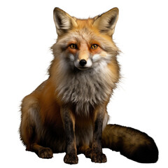 Fototapeta premium Red fox, looking in to camera, full body