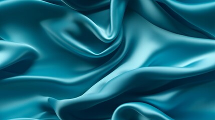 Fototapeta premium Azure satin dreamscape. Dive into waves of beauty. Celebrate with sophistication.