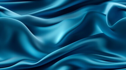 Obraz premium Celebrate with azure waves. Silky shiny and soft. A touch of sky in designs.