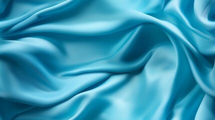 Fototapeta premium Waves of azure charm. Silky smooth and shimmering. A designer's delight.