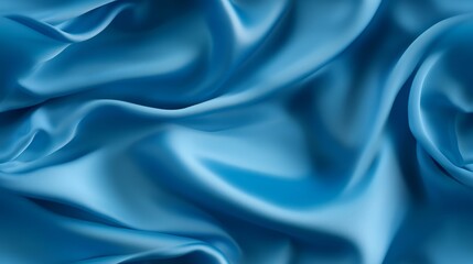 Obraz premium Azure satin stories. Dive into waves of luxury. Perfect for sophisticated projects.