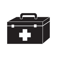First aid box icon logo vector design template
