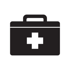 First aid box icon logo vector design template