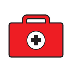 First aid box icon logo vector design template