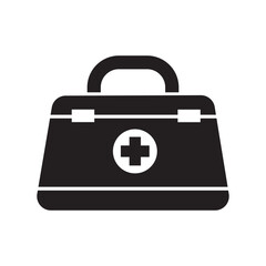 First aid box icon logo vector design template