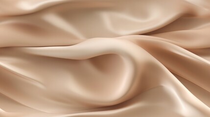 Obraz premium Beige elegance unfolds. Gentle waves on a shiny backdrop. Design with grace. Perfect for premium projects.