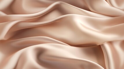 Obraz premium Celebrate with beige fabric. Gentle wavy and shimmering. Design with sophistication. Waves of beauty.