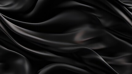 Black elegance in fabric. Gentle waves and shine. Celebrate with elegance. Perfect for luxury designs.