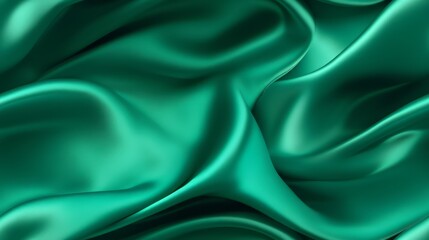 Emerald satin dreamscape. Dive into waves of beauty. Celebrate with sophistication. A touch of class.