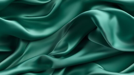 Emerald satin dreamscape. Dive into luxury. Celebrate with style. Waves of beauty.