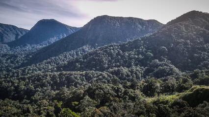 The aerial view of Cameron Highlands in Malaysia