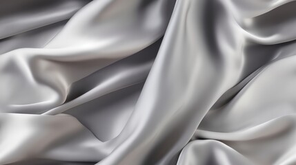 Grey fabric splendor. Gentle waves on a shiny surface. A touch of elegance. Embrace the luxury.
