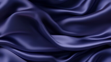Fototapeta premium Indigo elegance in fabric. Gentle waves and shimmer. Celebrate with depth. Embrace the luxury.