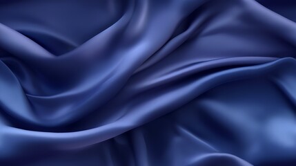 Fototapeta premium Indigo fabric stories. Gentle wavy and deep. A backdrop for design wonders. Embrace the sophistication.