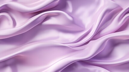 Lavender fabric radiance. Gentle wavy and shiny. A backdrop for design dreams. Embrace the elegance.