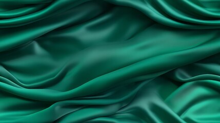 Obraz premium Malachite satin dreams. Luxurious waves. Verdant elegance. Ideal for nature-inspired designs.