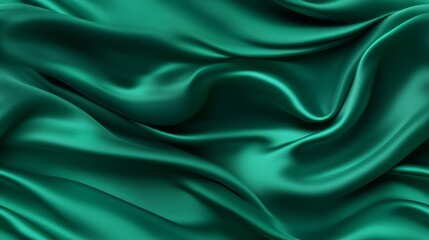 Fototapeta premium Waves of malachite. Silky satin. Perfect for celebrations. A touch of sophistication.