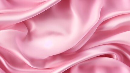 Pink satin panorama. Lustrous luxury. Waves of beauty. Perfect for designs.