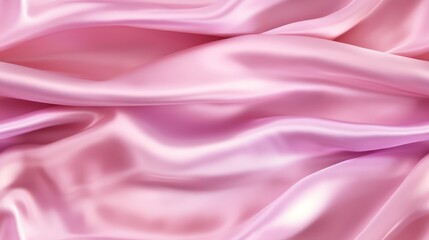 Obraz premium Waves of pink. Silky satin. Perfect for celebrations. A touch of sophistication.