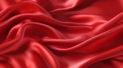 Obraz premium Red elegance. Soft wavy and shimmering. A touch of luxury. Ideal for opulent projects.
