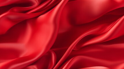 Obraz premium Red elegance. Gentle waves. Celebrate with luxury. Perfect for opulent designs.