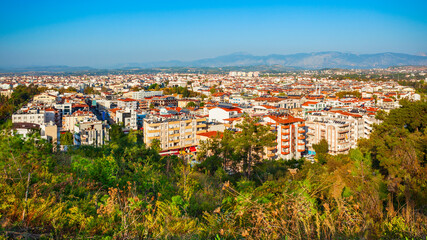 Manavgat city aerial panoramic view, Turkey