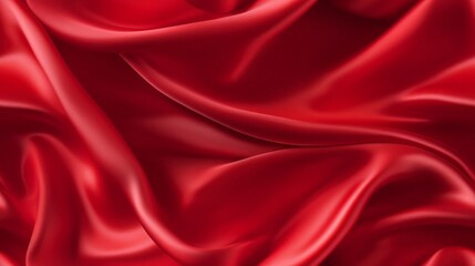 Obraz premium Glistening red. Gentle waves. A backdrop for occasions. Embrace the elegance.