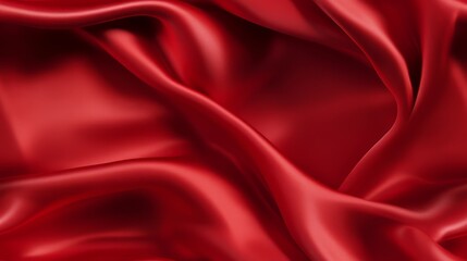 Red fabric depth. Gentle waves. Touch of luxury. Celebrate design.