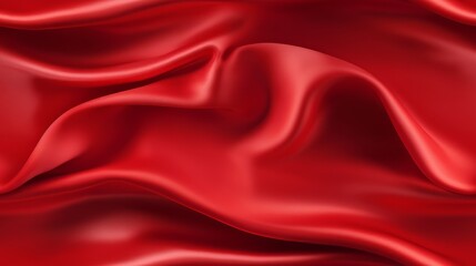 Obraz premium Red elegance. Gentle waves. Celebrate with luxury. Perfect for opulent designs.