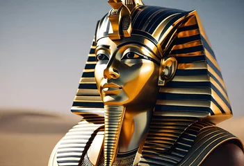 Foto op Canvas Egyptian pharaoh in minimal style © MINIMAL ART
