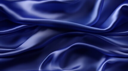 Obraz premium Royal blue fabric tales. Gentle waves. Celebrate design with depth. Perfect for elegant designs.