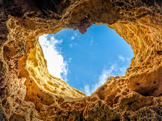 Love Heart Cave in Algarve, Portugal - 647854318