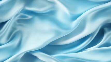 Naklejka premium Waves of sky blue elegance. Silky smooth and soft. A designer's delight. Embrace the luxury.