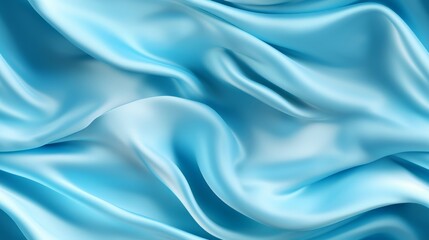 Sky blue fabric majesty. Gentle waves on a shiny backdrop. Perfect for festive designs. A touch of sophistication.