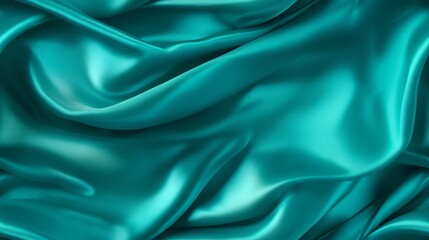Obraz premium Waves of turquoise allure. Silky smooth and vibrant. A designer's tropical treasure. Perfect for premium designs.