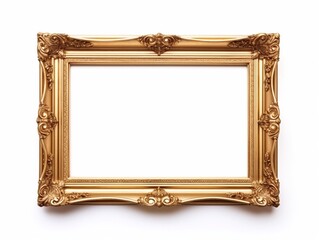 antique gold frame, generative Ai 