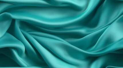 Turquoise satin panorama. Lustrous waves of beauty. Celebrate with vibrancy. A touch of luxury.