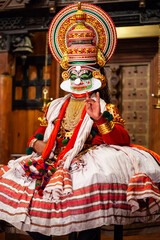 Kathakali dance show in Cochin, India - 647855562