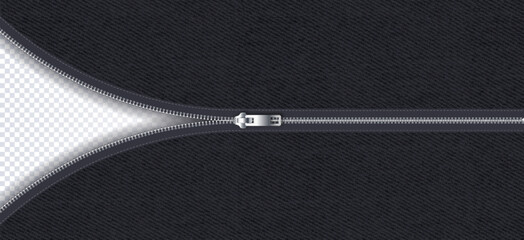 Closed and open zipper vector concept © Aleksey