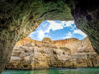 Elephant rock in Marinha beach, Algarve, Portugal